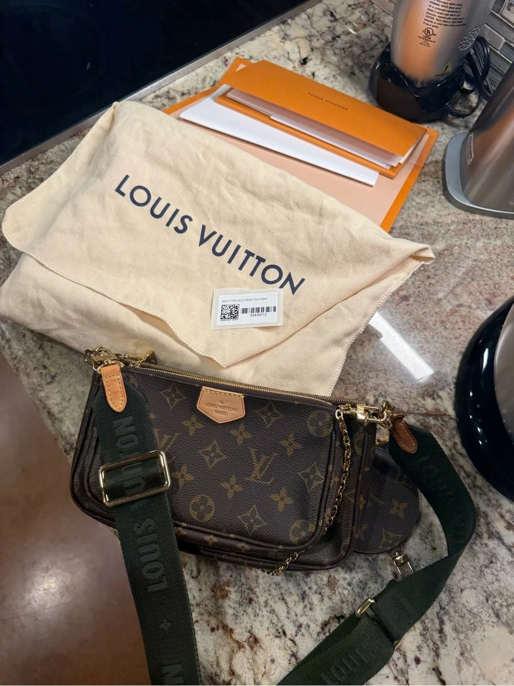 Louis Vuitton Multi Pochette Accessoires – Monogram with Khaki Strap